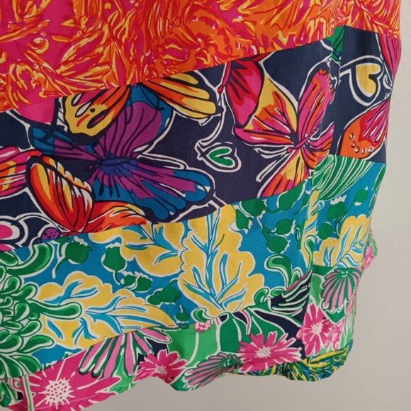 Vintage Lilly Pulitzer Silk Maxi Skirt xs 4 6 - Picture 9 of 10